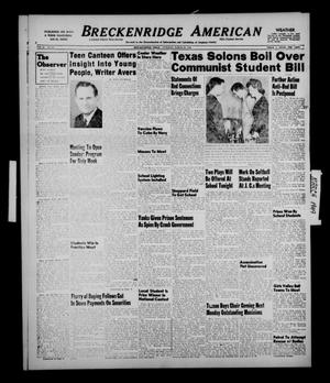 Breckenridge American (Breckenridge, Tex.), Vol. 29, No. 49, Ed. 1 Tuesday, March 29, 1949
