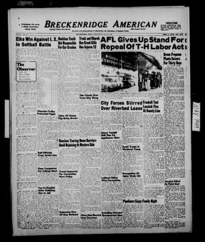 Breckenridge American (Breckenridge, Tex.), Vol. 29, No. 88, Ed. 1 Wednesday, May 11, 1949