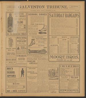 Primary view of object titled 'Galveston Tribune. (Galveston, Tex.), Vol. 25, No. 259, Ed. 1 Friday, September 22, 1905'.