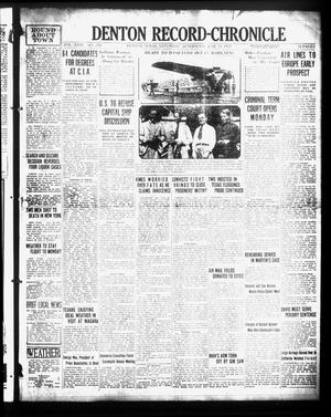Denton Record-Chronicle (Denton, Tex.), Vol. 26, No. 270, Ed. 1 Saturday, June 25, 1927