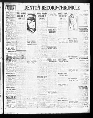 Denton Record-Chronicle (Denton, Tex.), Vol. 26, No. 279, Ed. 1 Wednesday, July 6, 1927