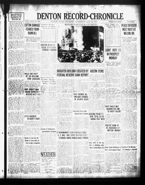 Denton Record-Chronicle (Denton, Tex.), Vol. 26, No. 300, Ed. 1 Saturday, July 30, 1927