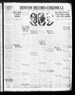 Denton Record-Chronicle (Denton, Tex.), Vol. 26, No. 303, Ed. 1 Wednesday, August 3, 1927
