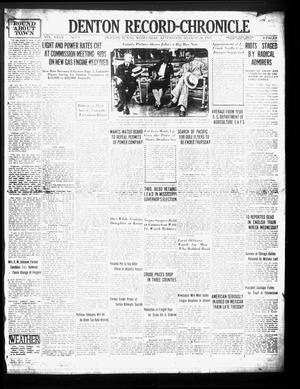 Denton Record-Chronicle (Denton, Tex.), Vol. 27, No. 9, Ed. 1 Wednesday, August 24, 1927