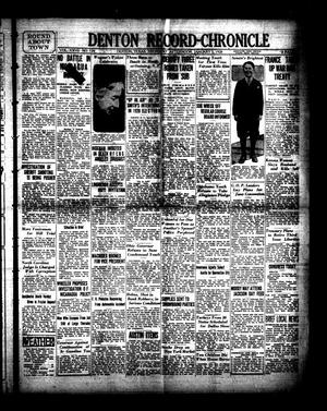 Primary view of object titled 'Denton Record-Chronicle (Denton, Tex.), Vol. 27, No. 124, Ed. 1 Thursday, January 5, 1928'.