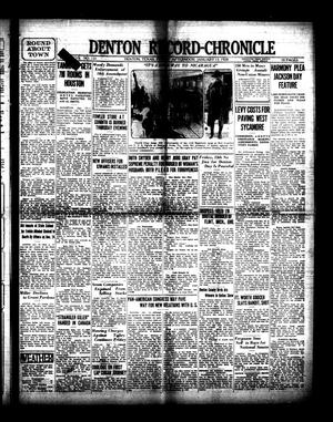Denton Record-Chronicle (Denton, Tex.), Vol. 27, No. 131, Ed. 1 Friday, January 13, 1928