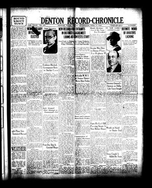 Denton Record-Chronicle (Denton, Tex.), Vol. 27, No. 209, Ed. 1 Friday, April 13, 1928