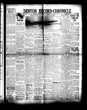 Denton Record-Chronicle (Denton, Tex.), Vol. [27], No. 221, Ed. 1 Friday, April 27, 1928