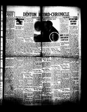 Denton Record-Chronicle (Denton, Tex.), Vol. 27, No. 276, Ed. 1 Saturday, June 30, 1928
