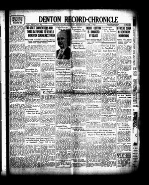Denton Record-Chronicle (Denton, Tex.), Vol. 27, No. 282, Ed. 1 Saturday, July 7, 1928