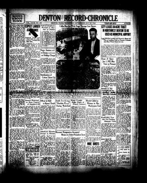 Denton Record-Chronicle (Denton, Tex.), Vol. 27, No. 297, Ed. 1 Wednesday, July 25, 1928