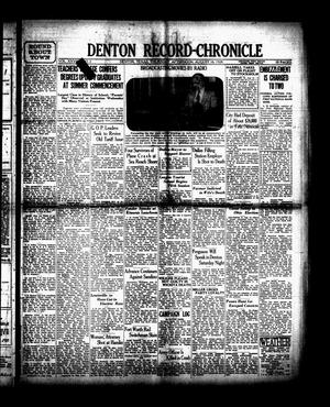 Denton Record-Chronicle (Denton, Tex.), Vol. [28], No. 2, Ed. 1 Thursday, August 16, 1928