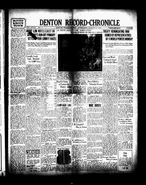 Denton Record-Chronicle (Denton, Tex.), Vol. 28, No. 11, Ed. 1 Monday, August 27, 1928