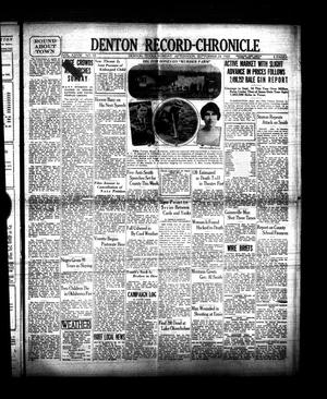 Denton Record-Chronicle (Denton, Tex.), Vol. 28, No. 35, Ed. 1 Monday, September 24, 1928