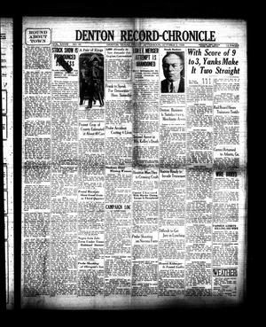 Denton Record-Chronicle (Denton, Tex.), Vol. 28, No. 45, Ed. 1 Friday, October 5, 1928