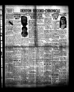 Denton Record-Chronicle (Denton, Tex.), Vol. 28, No. 67, Ed. 1 Wednesday, October 31, 1928