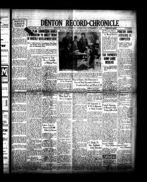 Denton Record-Chronicle (Denton, Tex.), Vol. 28, No. 74, Ed. 1 Thursday, November 8, 1928