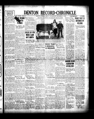 Denton Record-Chronicle (Denton, Tex.), Vol. 28, No. 99, Ed. 1 Friday, December 7, 1928