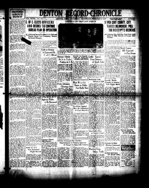 Denton Record-Chronicle (Denton, Tex.), Vol. 28, No. 151, Ed. 1 Wednesday, February 6, 1929