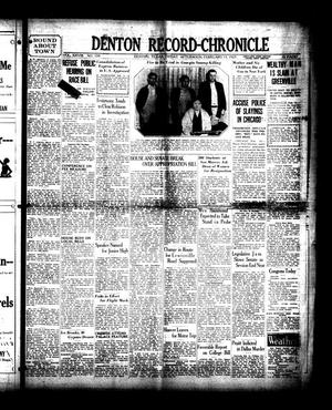 Denton Record-Chronicle (Denton, Tex.), Vol. 28, No. 159, Ed. 1 Friday, February 15, 1929