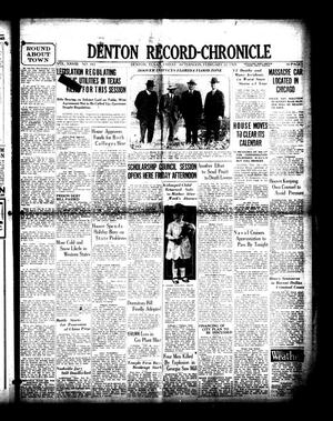 Denton Record-Chronicle (Denton, Tex.), Vol. 28, No. 165, Ed. 1 Friday, February 22, 1929