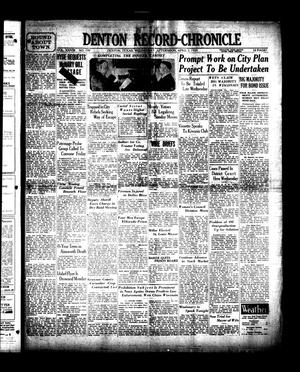 Denton Record-Chronicle (Denton, Tex.), Vol. 28, No. 199, Ed. 1 Wednesday, April 3, 1929