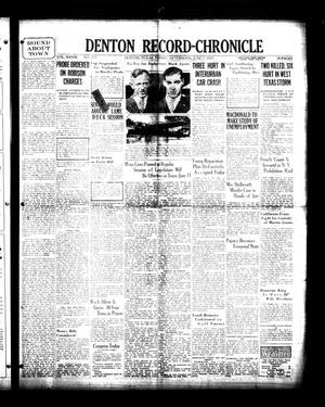Denton Record-Chronicle (Denton, Tex.), Vol. 28, No. 255, Ed. 1 Friday, June 7, 1929