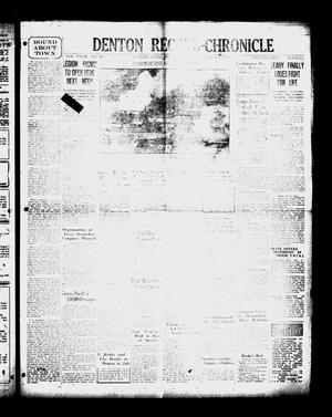 Denton Record-Chronicle (Denton, Tex.), Vol. 28, No. 303, Ed. 1 Friday, August 2, 1929