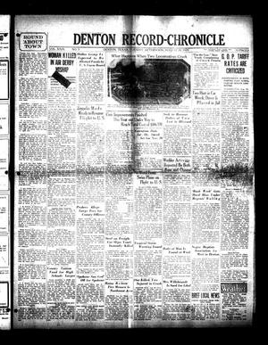 Denton Record-Chronicle (Denton, Tex.), Vol. 29, No. 5, Ed. 1 Tuesday, August 20, 1929