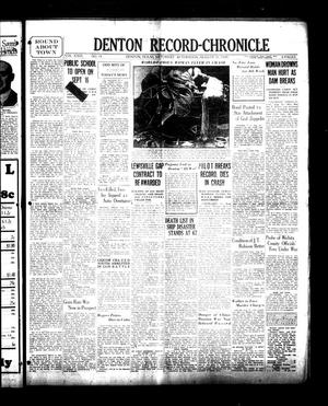 Denton Record-Chronicle (Denton, Tex.), Vol. 29, No. 15, Ed. 1 Saturday, August 31, 1929