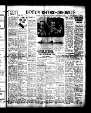 Denton Record-Chronicle (Denton, Tex.), Vol. 29, No. 16, Ed. 1 Monday, September 2, 1929
