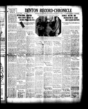 Denton Record-Chronicle (Denton, Tex.), Vol. 29, No. 26, Ed. 1 Friday, September 13, 1929