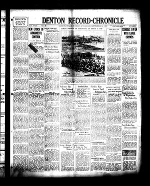Denton Record-Chronicle (Denton, Tex.), Vol. 29, No. 28, Ed. 1 Monday, September 16, 1929