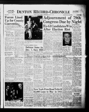 Denton Record-Chronicle (Denton, Tex.), Vol. 43, No. 301, Ed. 1 Friday, August 2, 1946