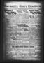 Thumbnail image of item number 1 in: 'Navasota Daily Examiner (Navasota, Tex.), Vol. 27, No. 27, Ed. 1 Friday, March 7, 1924'.