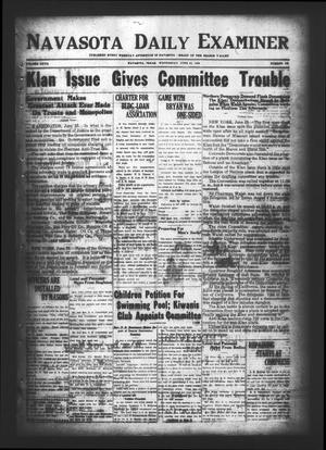 Navasota Daily Examiner (Navasota, Tex.), Vol. 27, No. 122, Ed. 1 Wednesday, June 25, 1924