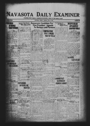 Navasota Daily Examiner (Navasota, Tex.), Vol. 27, No. 168, Ed. 1 Tuesday, August 19, 1924