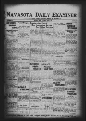 Primary view of object titled 'Navasota Daily Examiner (Navasota, Tex.), Vol. 27, No. 188, Ed. 1 Thursday, September 11, 1924'.