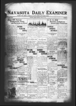 Navasota Daily Examiner (Navasota, Tex.), Vol. 28, No. 65, Ed. 1 Saturday, April 25, 1925