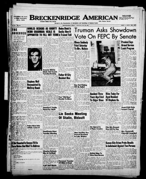Breckenridge American (Breckenridge, Tex.), Vol. 30, No. 120, Ed. 1 Monday, May 22, 1950