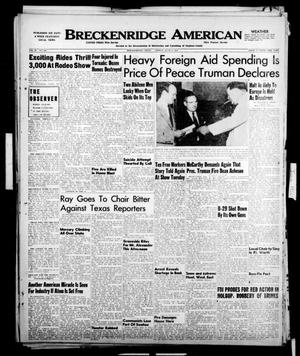 Breckenridge American (Breckenridge, Tex.), Vol. 30, No. 163, Ed. 1 Friday, June 9, 1950