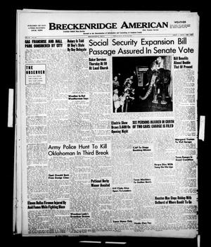 Breckenridge American (Breckenridge, Tex.), Vol. 30, No. 167, Ed. 1 Wednesday, June 14, 1950