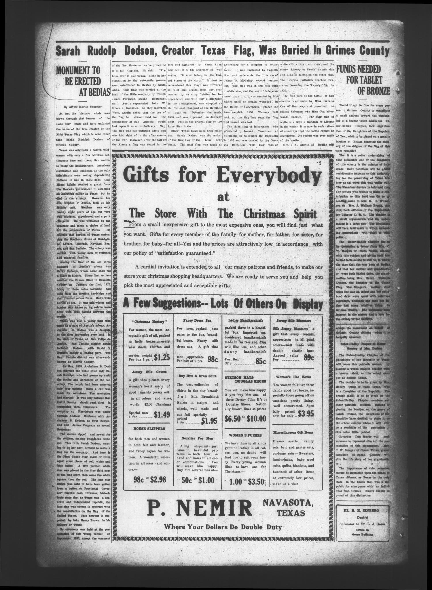 Navasota Daily Examiner (Navasota, Tex.), Vol. 30, No. 264, Ed. 1 Wednesday, December 14, 1927
                                                
                                                    [Sequence #]: 2 of 24
                                                