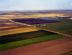 [Aerial Photograph of Fields and Feed Yards in Deaf Smith County]