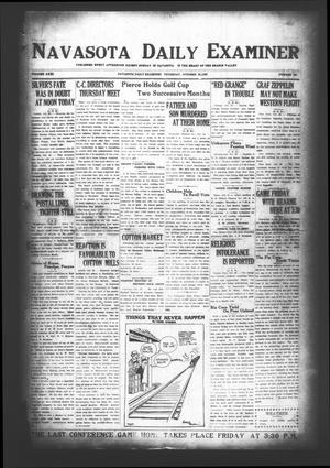 Primary view of object titled 'Navasota Daily Examiner (Navasota, Tex.), Vol. 31, No. 221, Ed. 1 Thursday, October 25, 1928'.