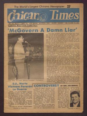 Chicano Times (San Antonio, Tex.), Vol. 3, No. 6, Ed. 1 Friday, November 3, 1972