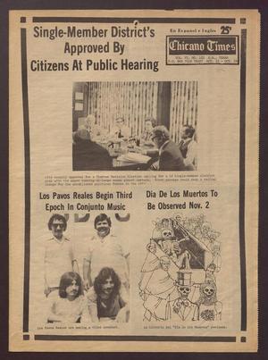 Primary view of object titled 'Chicano Times (San Antonio, Tex.), Vol. 6, No. 102, Ed. 1 Friday, October 15, 1976'.