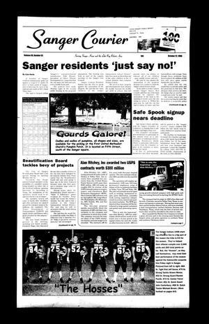 Primary view of object titled 'Sanger Courier (Sanger, Tex.), Vol. 99, No. 52, Ed. 1 Thursday, October 22, 1998'.