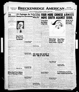 Breckenridge American (Breckenridge, Tex.), Vol. 30, No. 301, Ed. 1 Sunday, December 24, 1950