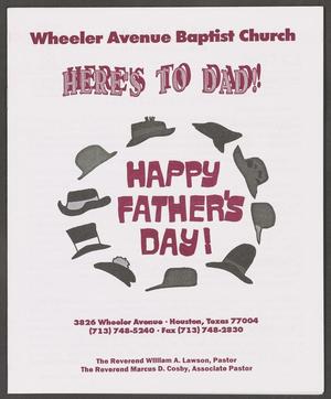 [Wheeler Avenue Baptist Church Bulletin: June 17, 2001]